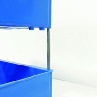 Initiative Chrome Plated Letter Tray Risers 114mm Set of 4
