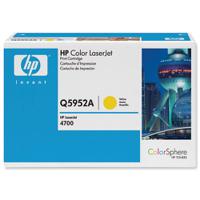 Hewlett Packard CLJ4700 Toner Cartridge Yellow Q5952A