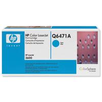 Hewlett Packard CLJ3600 Color LaserJet Cyan Q6471A