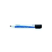 Initiative Drywipe and Flipchart Marker Xylene Free Water Resistant Black