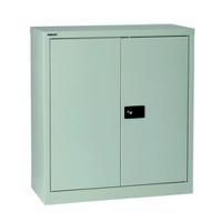 Initiative Stationery Cupboard 1000mm 1 Shelf Grey