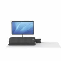 Fellowes Lotus Rt Sit Stand Workstation Single Screen Black
