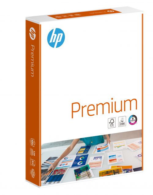 The HP Premium collection is whiter and brighter than ordinary office papers, offering stronger, sharper colours and text for a high-quality look and feel. Whiteness: CIE168. It is designed to work perfectly with both inkjet and laser printers, having been formulated for reliable feeding and performance. The paper offers optimised thickness and is heavier and thicker than standard multipurpose paper, ideal for professional looking documents, including presentations, reports, graphics, letterheads and more.