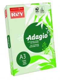 Rey Adagio Paper A3 80gsm Green (Ream 500) ADAGI080X213