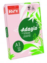 Rey Adagio Paper A3 80gsm Pink (Ream 500) RYADA080X458