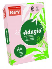 Rey Adagio Paper A4 80gsm Pink (Ream 500) RYADA080X428