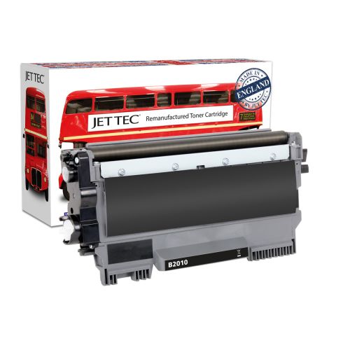 JET TEC Remanufactured Laser Toner Cartridge Replaces Brother TN2010 Black