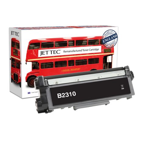 JET TEC Remanufactured Laser Toner Cartridge Replaces Brother TN2310 Black