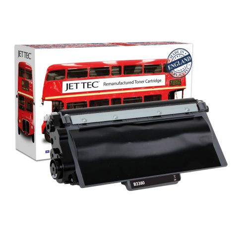 JET TEC Remanufactured Laser Toner Cartridge Replaces Brother TN3380 Black