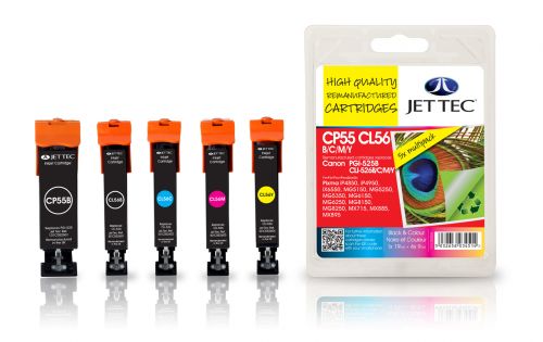 JET TEC Remanufactured Inkjet Cartridge Replaces Canon PGI525 Black/CLI526 Black/Cyan/Magenta/Yellow Multipack Canon 4541B009