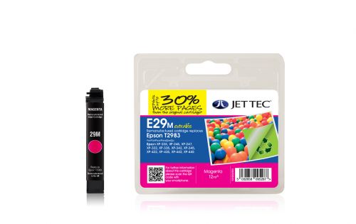 JET TEC Remanufactured Inkjet Cartridge Replaces Epson T2983 Magenta