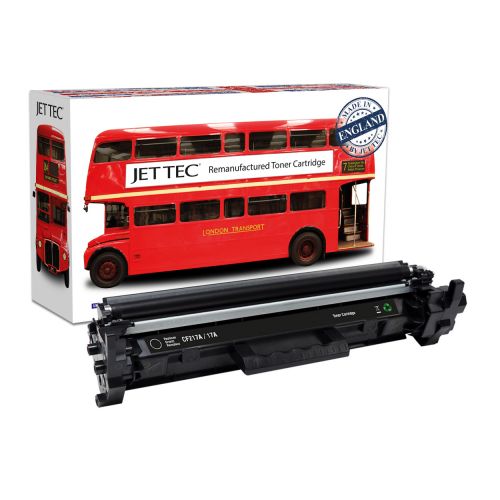 JET TEC Remanufactured HP 17A Laser Toner Cartridge Replaces HP CF217A