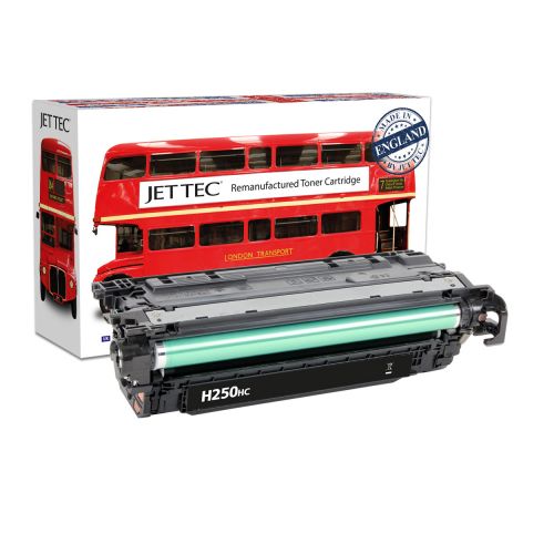 JET TEC Remanufactured HP 504X Laser Toner Cartridge Replaces HP CE250X/Canon 723H Black HC