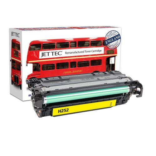 JET TEC Remanufactured HP 504A Laser Toner Cartridge Replaces HP CE252A/Canon 723Y Yellow