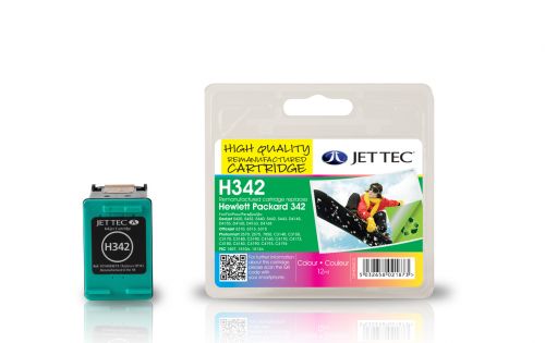 JET TEC Remanufactured Inkjet Cartridge Replaces HP 342 HP C9361EE Cyan/Magenta/Yellow Colour Pack