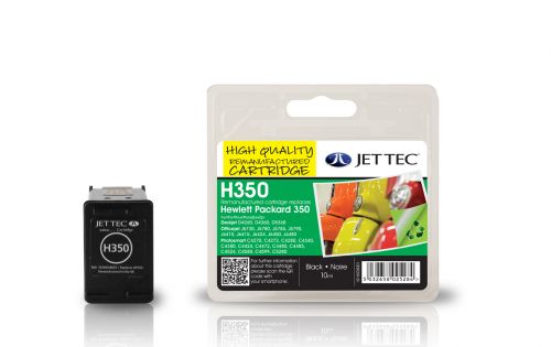 JET TEC Remanufactured Inkjet Cartridge Replaces HP 350 HP CB335EE Black
