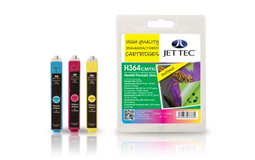 JET TEC Remanufactured Inkjet Cartridge Replaces HP 364XL HP N9J74AE Cyan/Magenta/Yellow Colour Pack