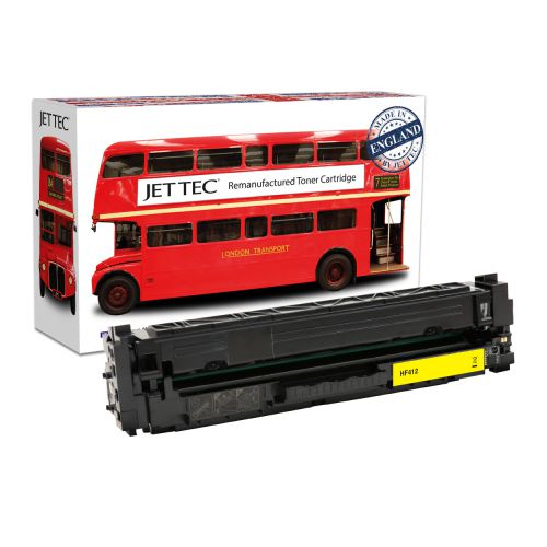 JET TEC Remanufactured HP 410A Laser Toner Cartridge Replaces HP CF412A Yellow