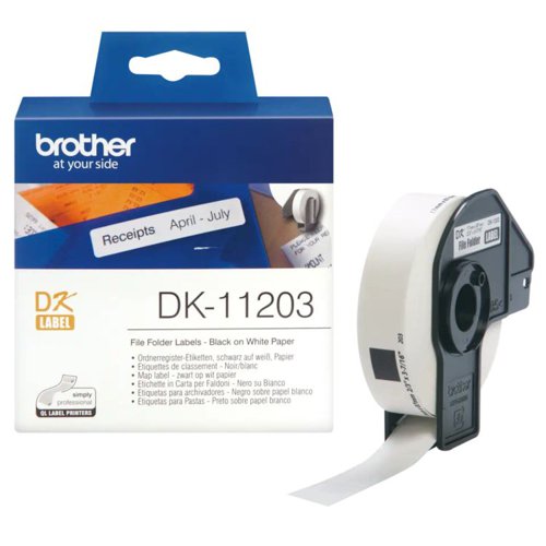 Brother DK11203 File Folder Labels