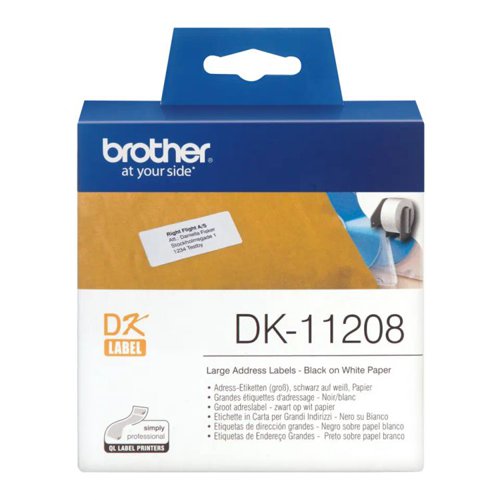 Brother DK11208 Large Address Labels | 11111J | Brother