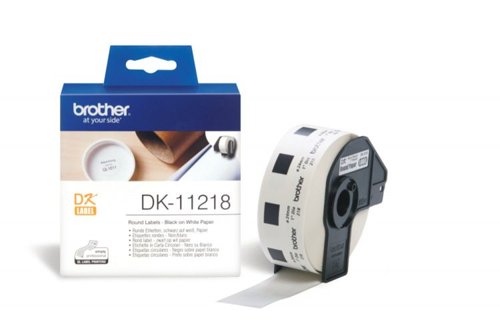 Brother DK11218 Round Labels 15170J