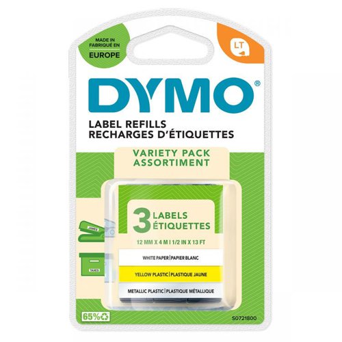 Dymo 91240 Letratag Starter Kit - 3 Pack Letratag Rolls | 17984J | Newell Brands