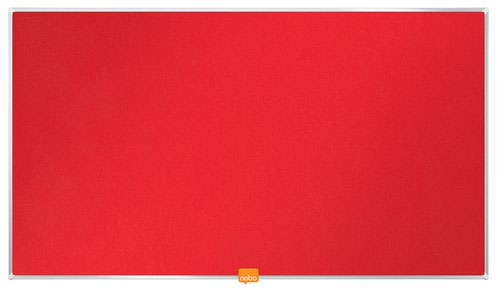 Nobo 1905310 32 Inch Widescreen Red Felt Noticeboard