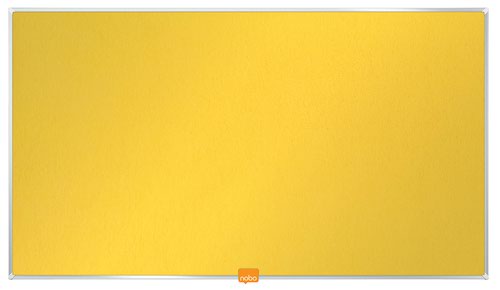Nobo 1905318 32 Inch Widescreen Yellow Felt Noticeboard