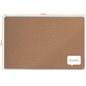 Nobo 1915182 Premium Plus Cork Notice Board 1500x1000mm