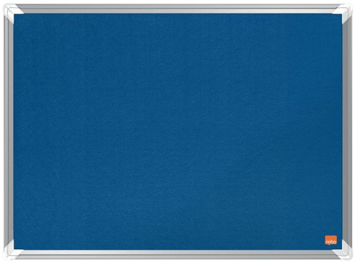 32050J - Nobo 1915187 Premium Plus Blue Felt Notice Board 600x450mm