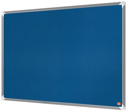 Nobo 1915188 Premium Plus Blue Felt Notice Board 900x600mm 32051J