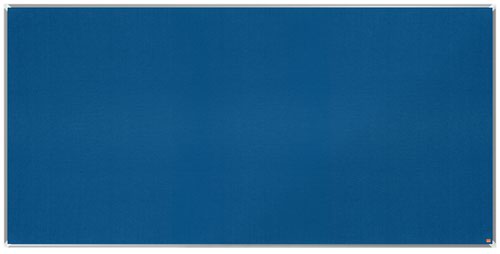 Nobo 1915193 Premium Plus Blue Felt Notice Board 2400x1200mm 32056J