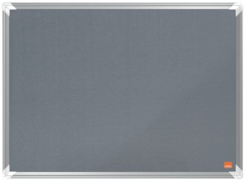 Nobo 1915194 Premium Plus Grey Felt Notice Board 600x450mm 32046J