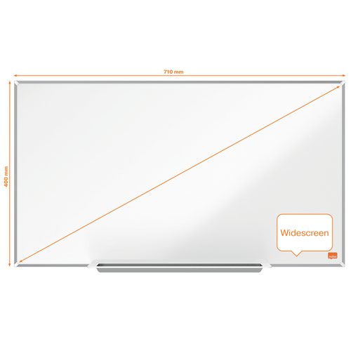31749J - Nobo Impression Pro 710x400mm Widescreen Nano Clean Magnetic Whiteboard