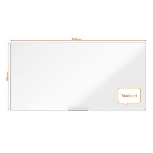 31762J - Nobo Impression Pro 2400x1200mm Nano Clean Magnetic Whiteboard
