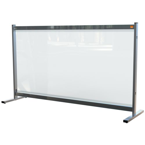 Nobo 1915548 Premium Plus Clear PVC Protective Desk Divider Screen 1470x860mm 31187J