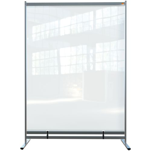 Nobo 1915553 Premium Plus Clear PVC Free Standing Protective Room Divider Screen 1480x2060mm