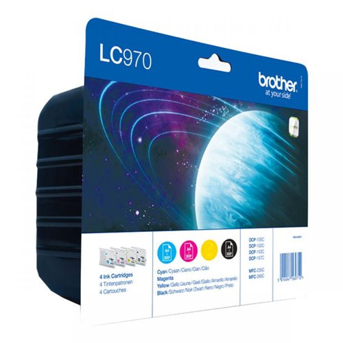 Brother LC970 Value Pack B-C-M-Y