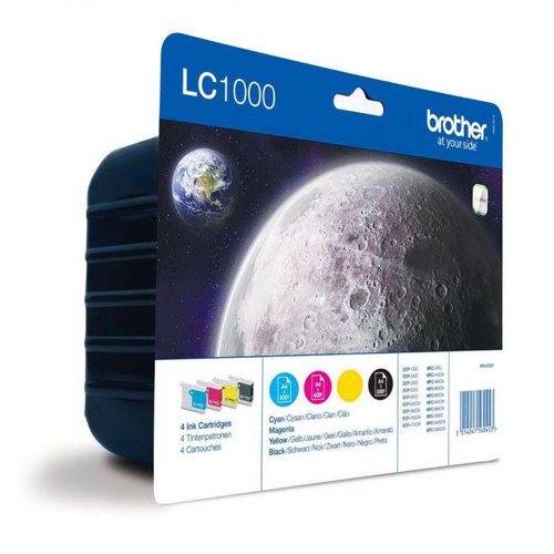 Brother LC1000 Value Pack B-C-M-Y