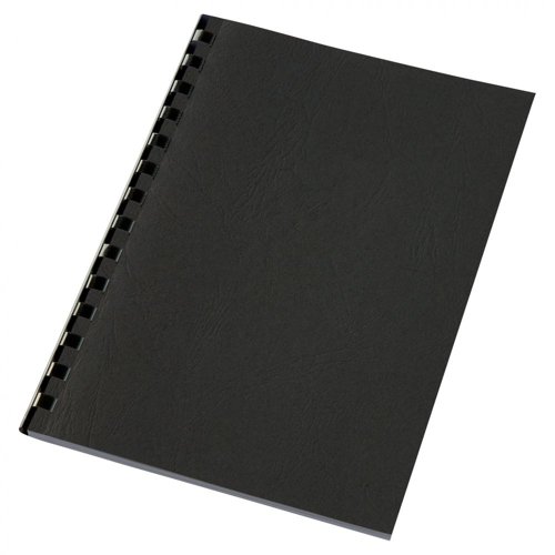 GBC 4400017 Black Leathergrain Binding Covers