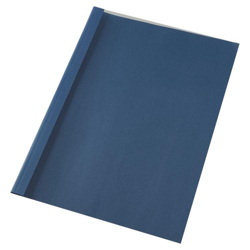 GBC IB451003 Blue Leathergrain Thermal 1.5mm Binding Covers