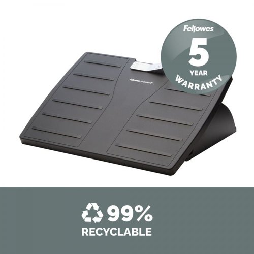 Fellowes 8035001 Office Suites Microban Adjustable Footrest