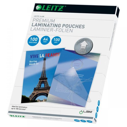 Leitz 74800000 A4 UDT iLAM 100 Micron Pouch 100Pk