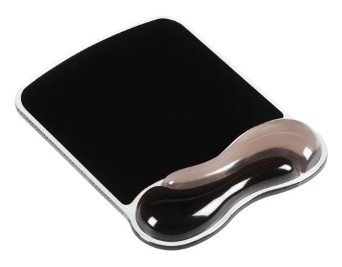 Kensington 62399 Duo Gel Mouse Pad Wave Light Smoke and Dark Smoke