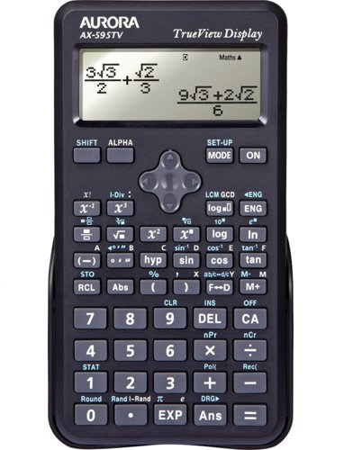 Aurora AX-595TV Scientific Calculator Black