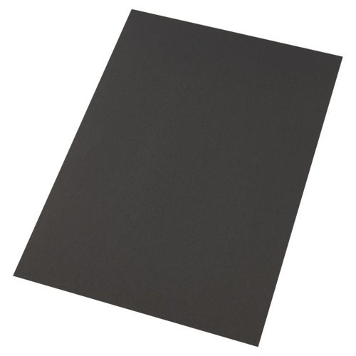 GBC CE050010 Linen Weave A4 Binding Covers Black 100pk 25391J