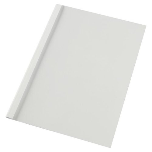 GBC IB370021 A4 Clear White Gloss Thermal Binding Cover 3mm Pack of 100