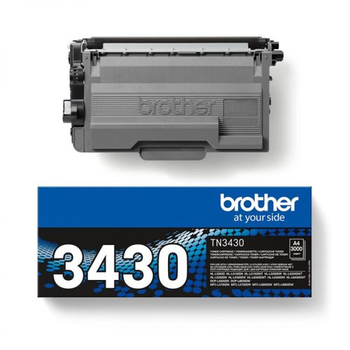 Brother TN3430 Black Toner 3000 Page Yield