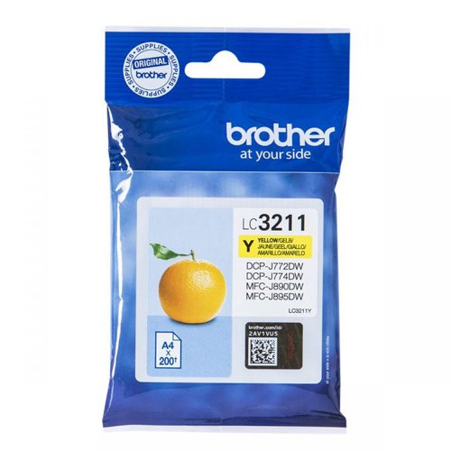 28844J - Brother LC3211Y Standard Yield Yellow Ink Cartridge