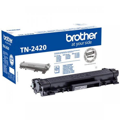 Brother TN2420 Black Toner 3000 Page Yield 28914J